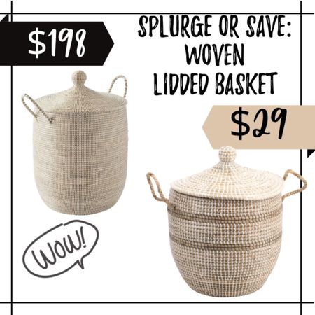 A woven lidded basket is a great way to store all the things right in plain sight. There are some very high end, super well made options, but there are also some save options that will give you the look for less. Considering my dog destroyed my last woven basket, I think I’m in the season of spending less lol  

#LTKhome #LTKfindsunder50 #LTKSale