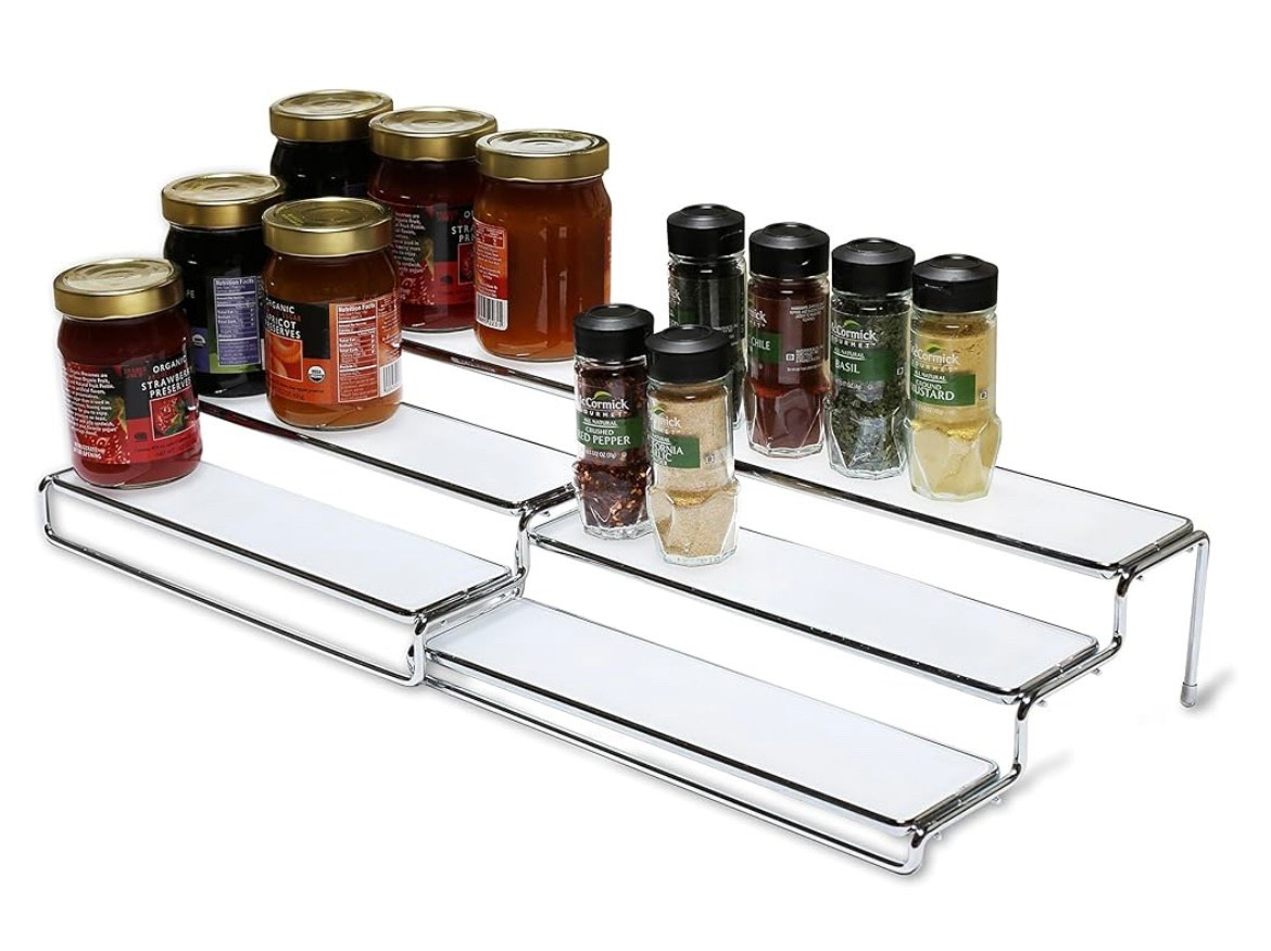 Tiered shelving for your shelves 
Readability to see what you have 

#LTKstyletip #LTKsale #LTKcasa