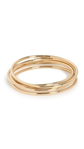 JENNY BIRD Women's Dane Bangles Set of 5, High Polish Gold, One Size | Amazon (US)