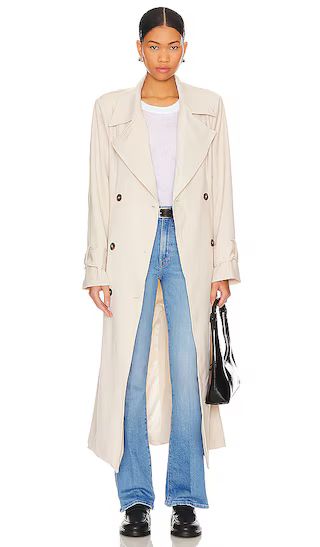 Myka Trench Coat in Bone | Revolve Clothing (Global)