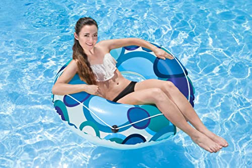 Poolmaster 48-Inch Swimming Pool Float Inner Tube, Teal Bright Circles | Amazon (US)