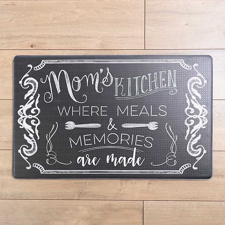 Black and White Mom's Kitchen Mat | Kirkland's Home