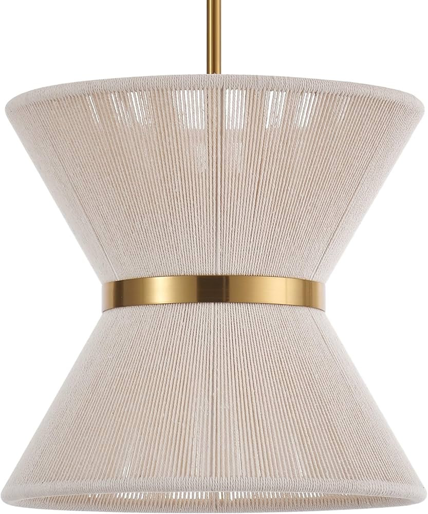 Hand Woven Boho Pendant Light Coastal Mini Modern Chandelier Adjustable Transitional Minimalist P... | Amazon (US)