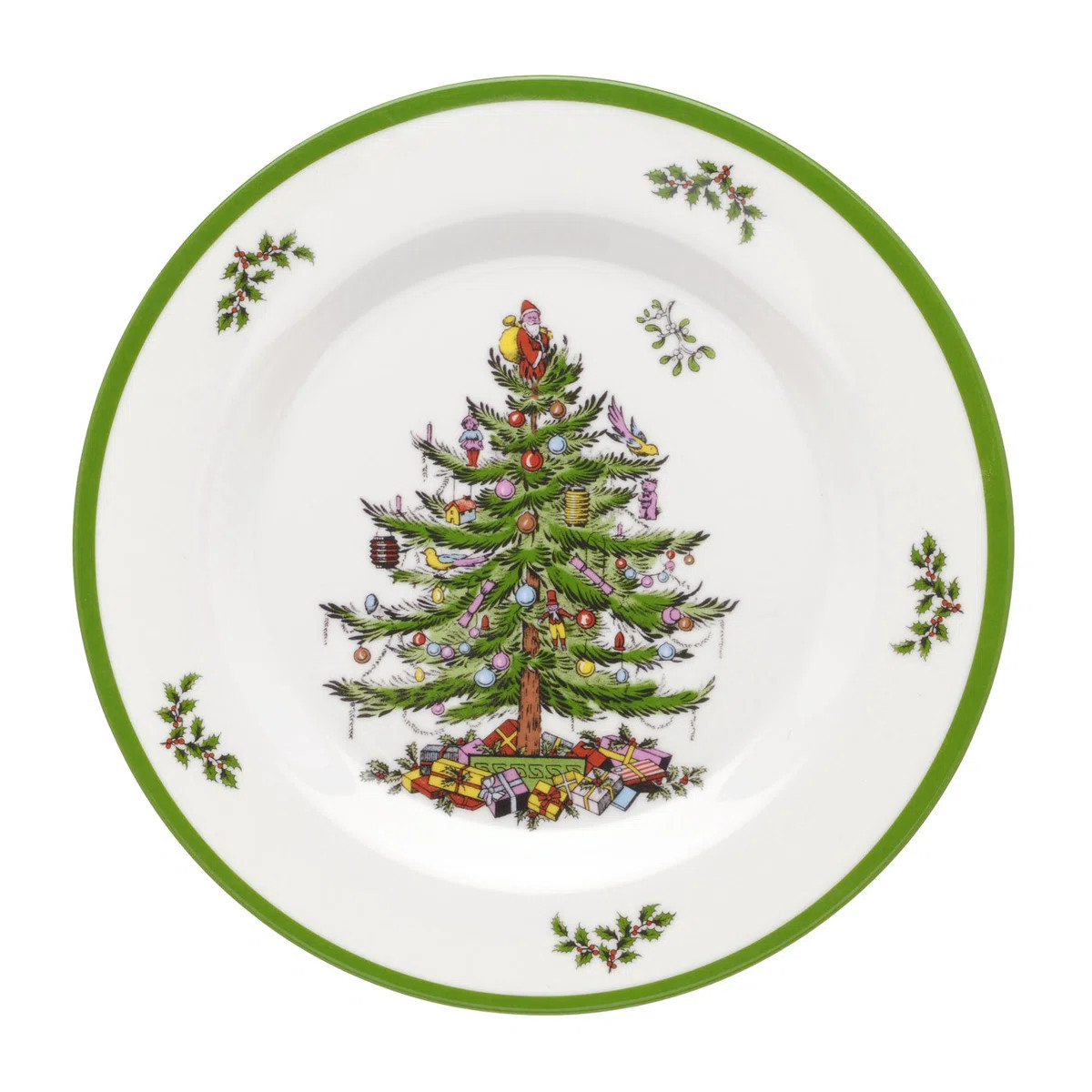 Spode Christmas Tree S/4 Melamine Salad/Dessert 8" & Reviews | Wayfair | Wayfair North America