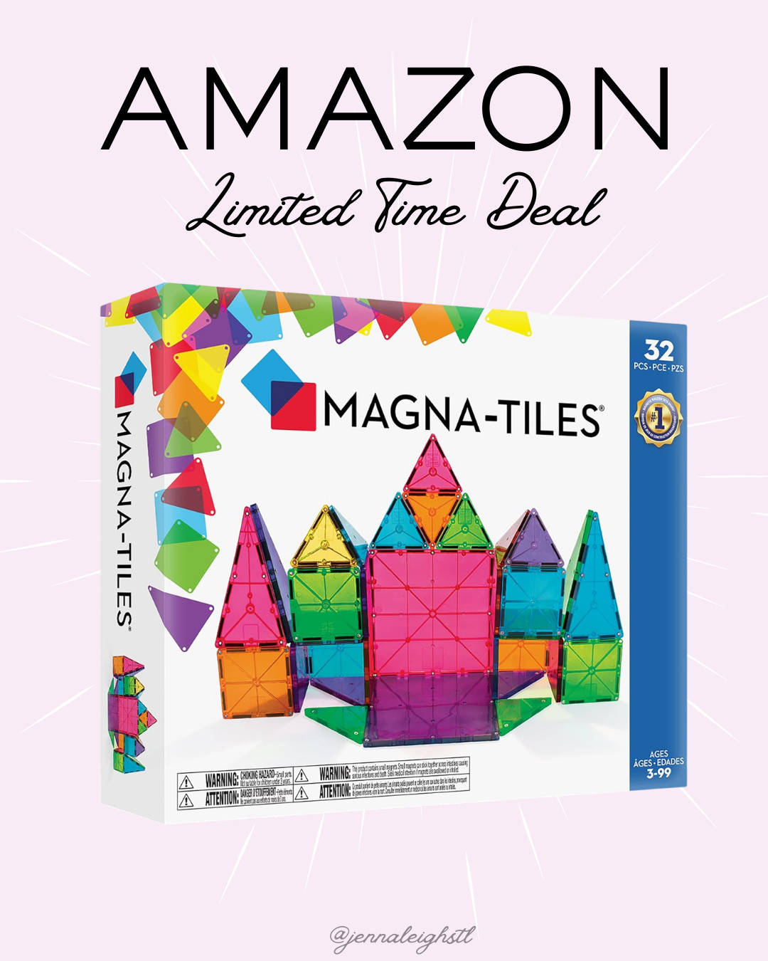 Amazon limited time deal 30% off the MAGNA-TILES Classic 32 piece magnetic construction set. Such a fun and creative toy that’s perfect for Easter baskets or everyday play. 🧩 

 #LTKmomlife #LTKSaleAlert #LTKKids