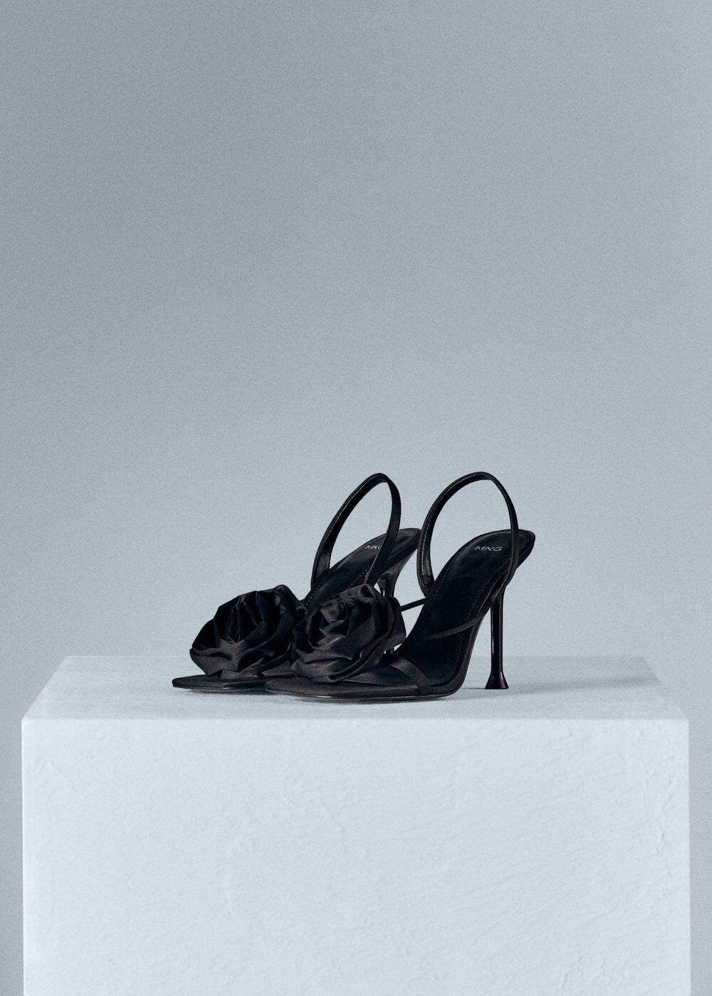 Maxi flower heeled sandal | MANGO (US)