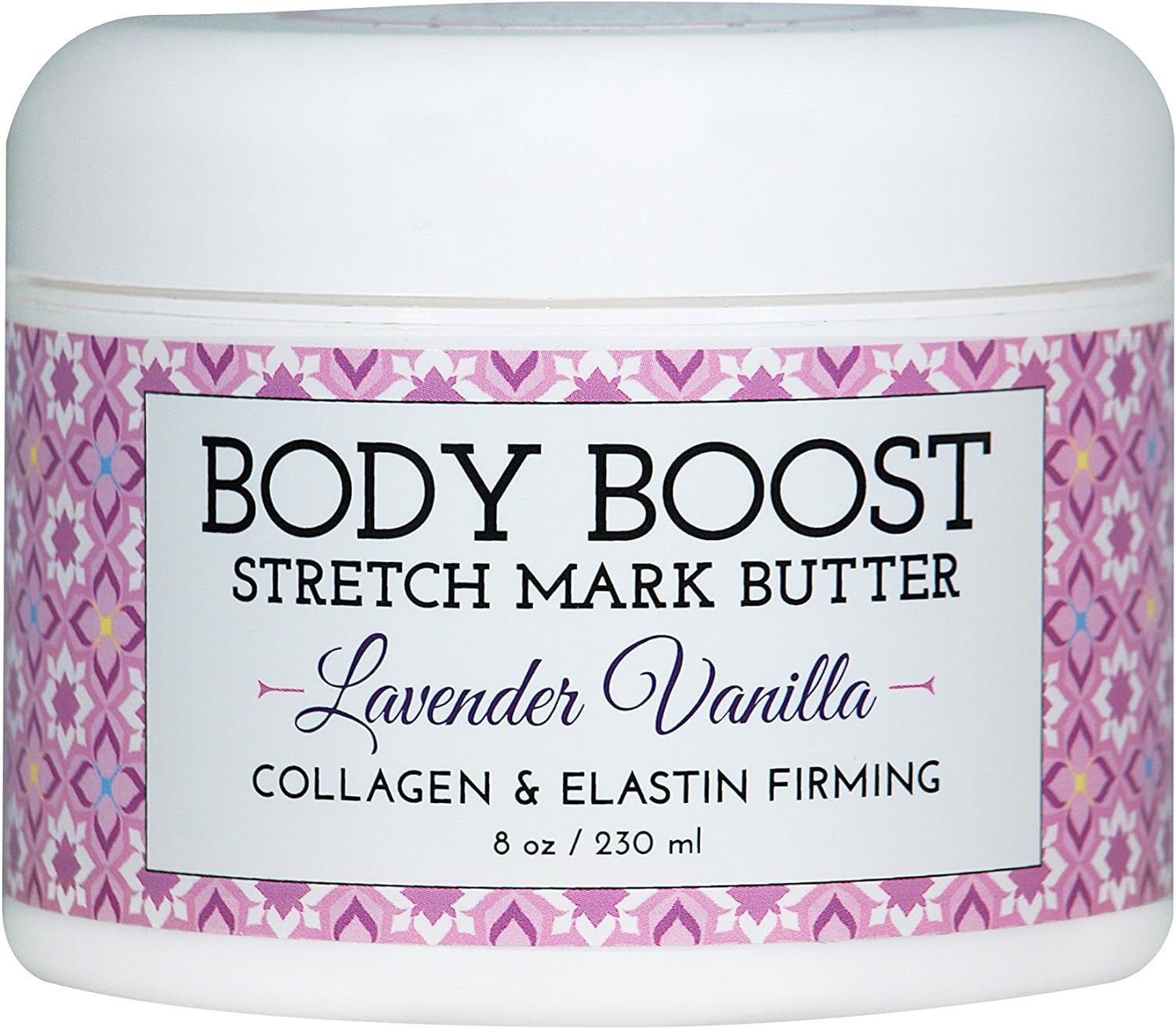 Body Boost Lavender Vanilla Stretch Mark Butter 8 oz.- Treat Stretch Marks and Scars- Pregnancy and  | Amazon (US)