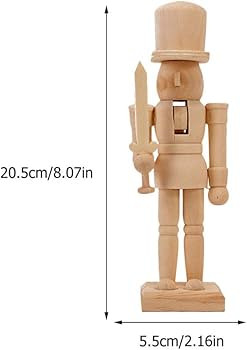 Amazon.com: BESPORTBLE Wooden Nutcracker Soldier Christmas Craft Wood Nutcracker Wooden Nutcracke... | Amazon (US)