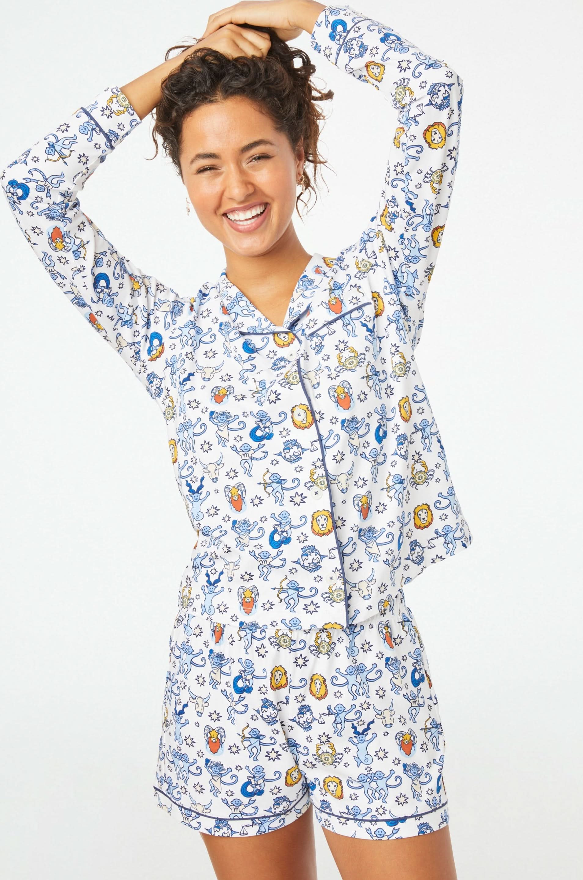 Monkey Horoscope Paola Polo Pajamas | Roller Rabbit | Roller Rabbit