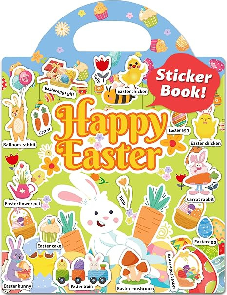Reusable Sticker Book for Toddlers, Stickers for Kids, Toddler Sticker Book, Toddler Craft Activi... | Amazon (US)
