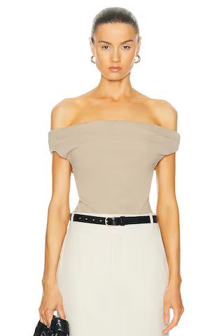 L'Academie by Marianna Fio Top in Beige from Revolve.com | Revolve Clothing (Global)