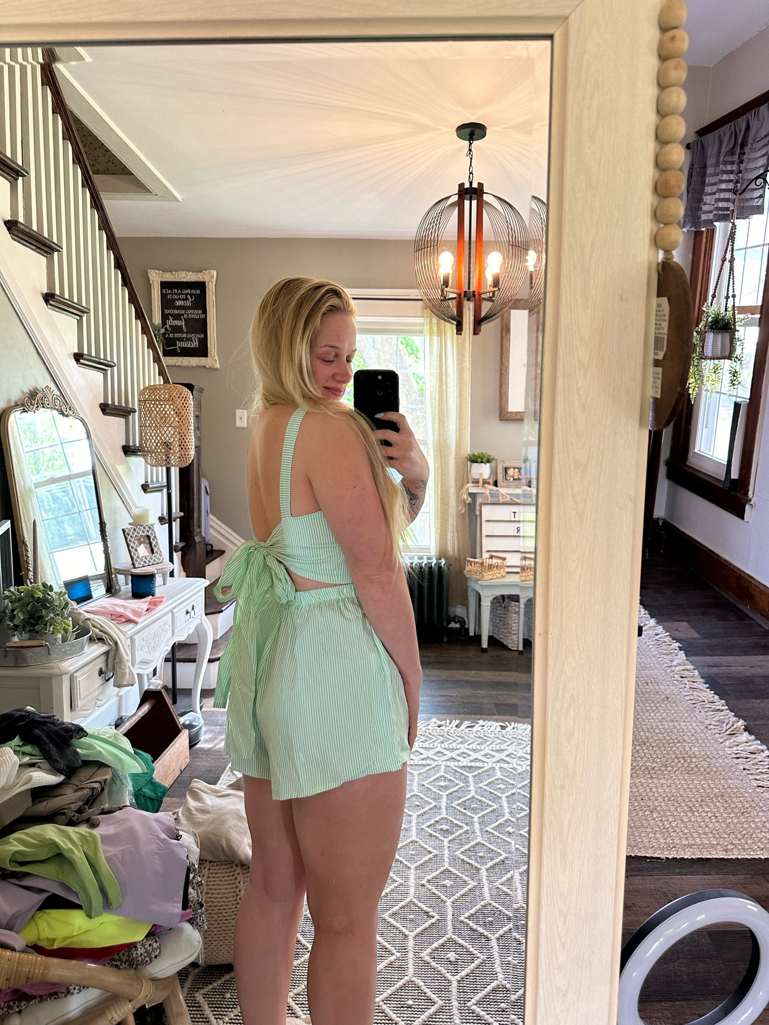 The back of this set is so dang cute!😍 Wearing a size small.

#LTKstyletip #LTKfindsunder50
