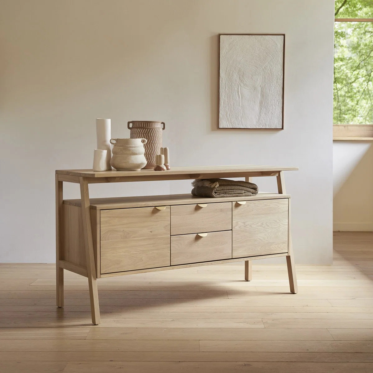 Pola 55.12'' Solid Wood Sideboard | Wayfair North America