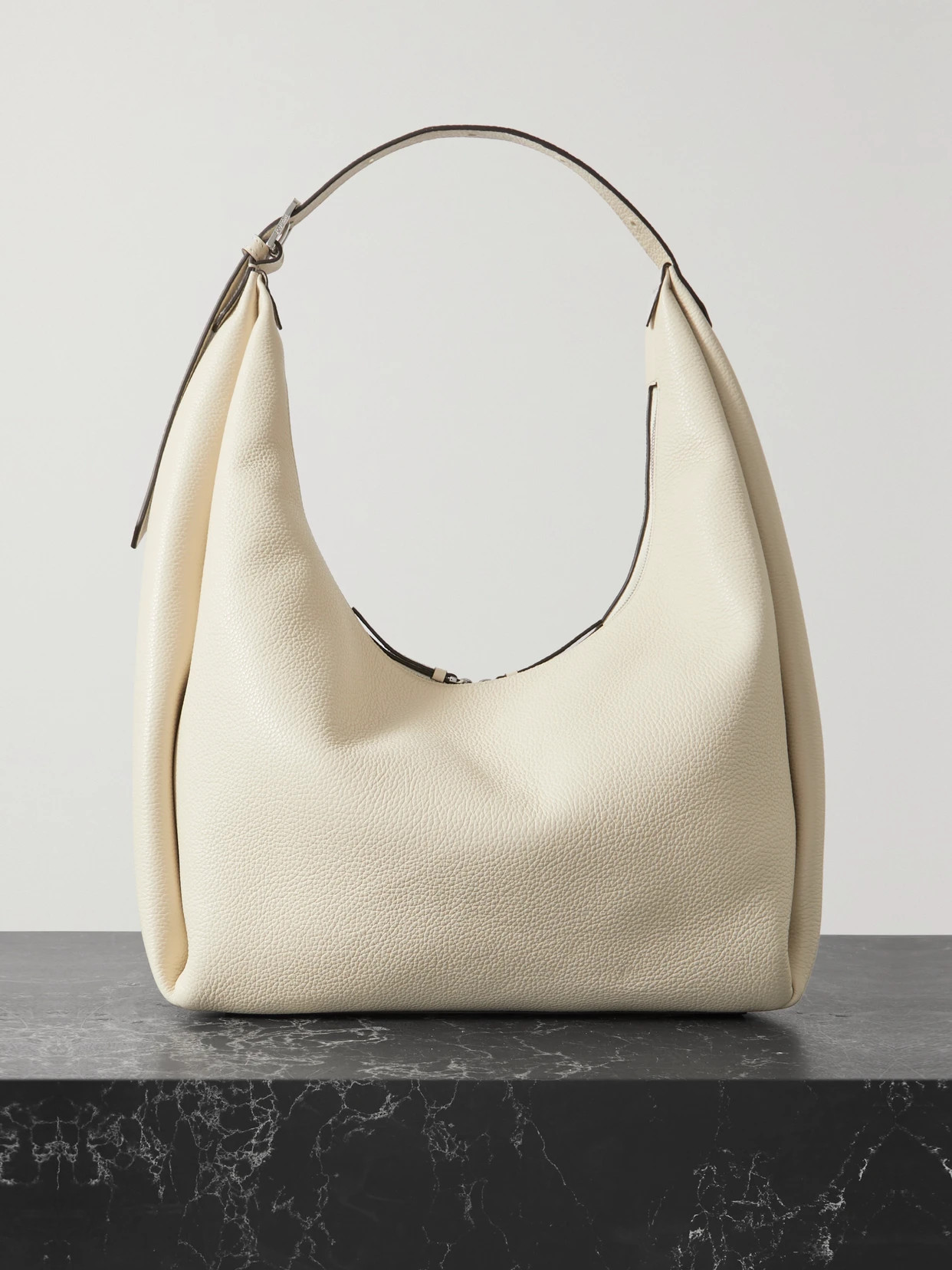 TOTEME - Textured-leather Tote - Off-white | NET-A-PORTER (US)