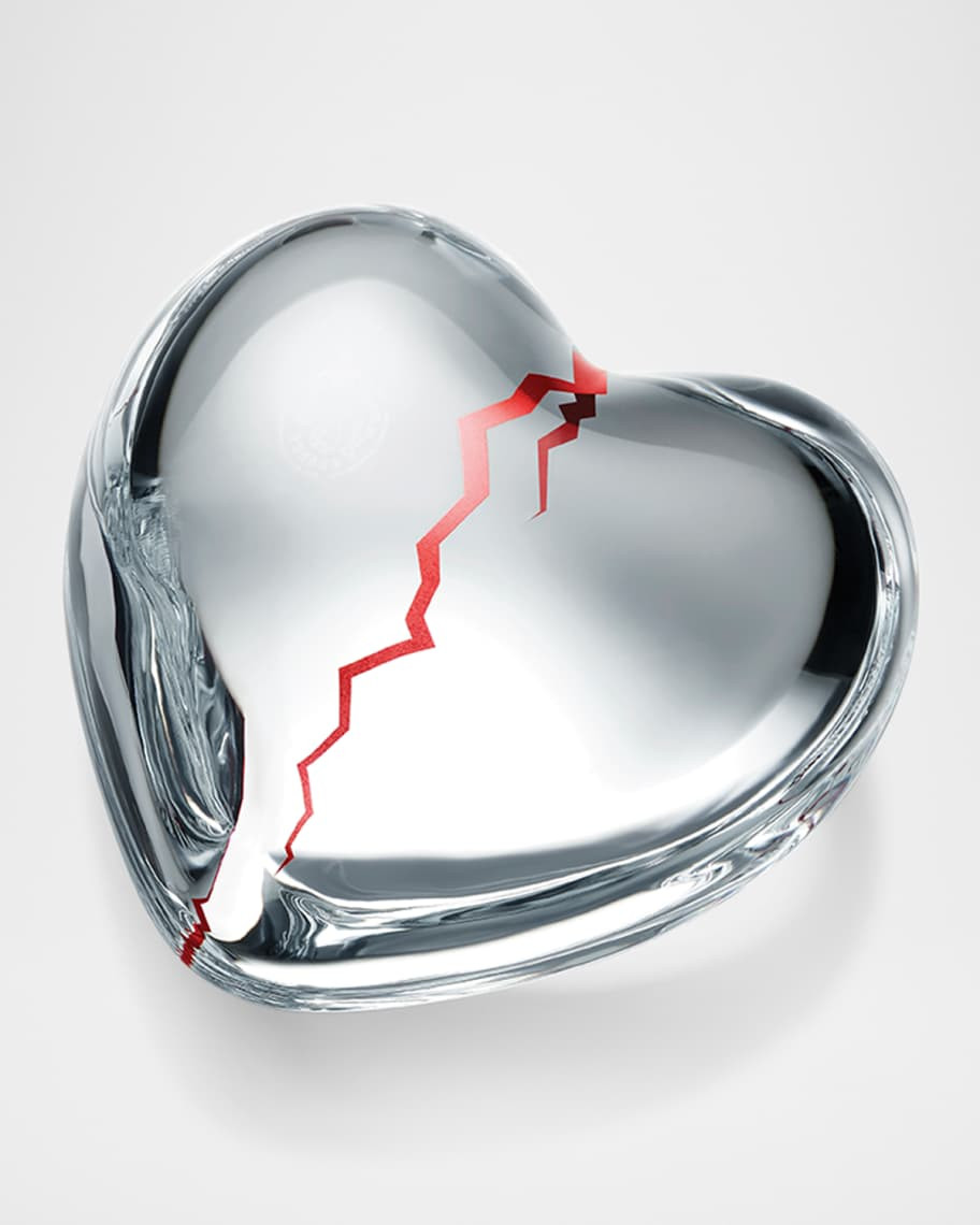 Baccarat x Emily In Paris "Heartbreak" Crystal Puffed Heart Decorative Accent - Limited Edition | Neiman Marcus