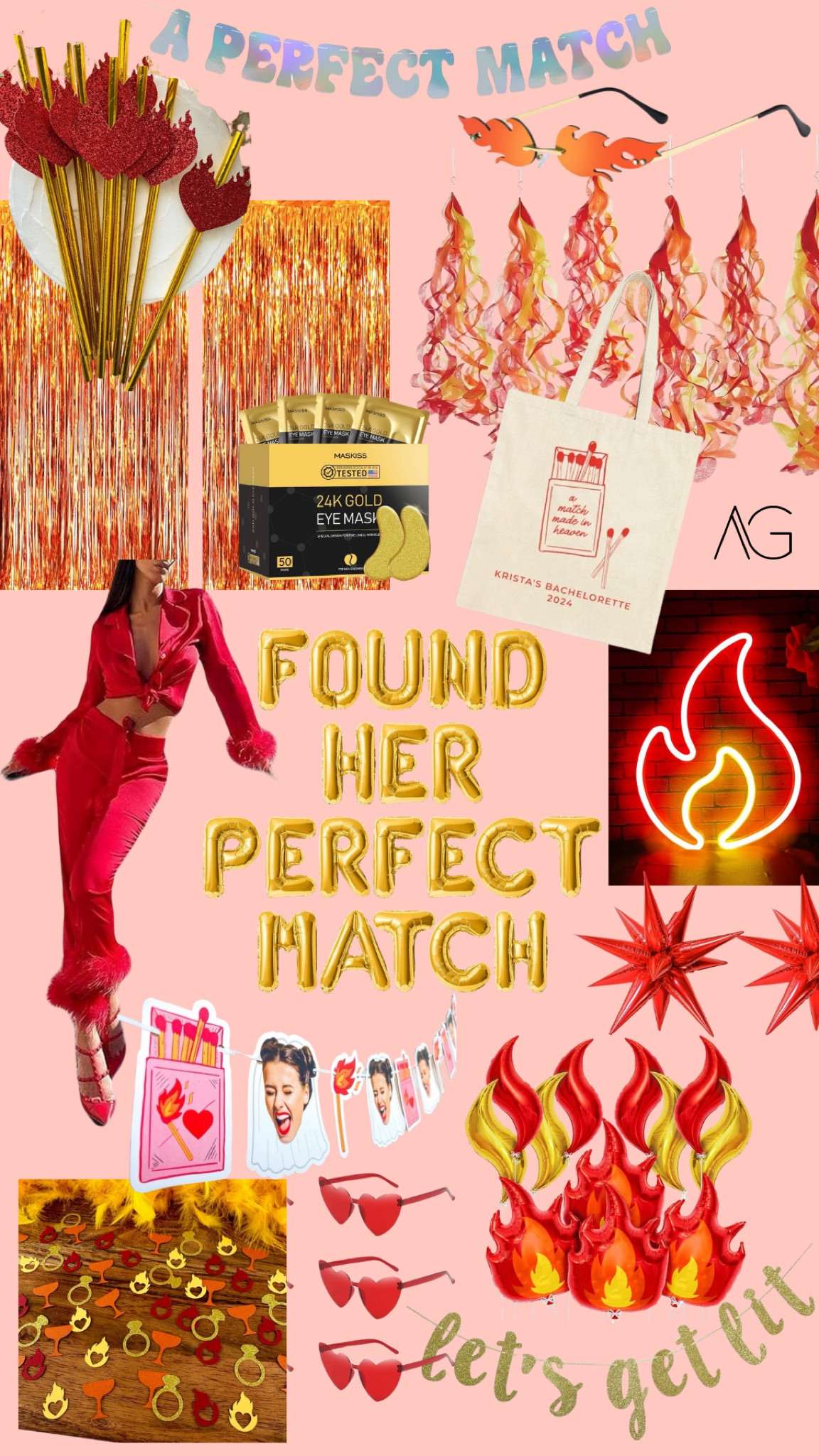 A perfect match bachelorette theme for the bride who is on fire!! 

#LTKWedding #LTKParties #LTKStyleTip