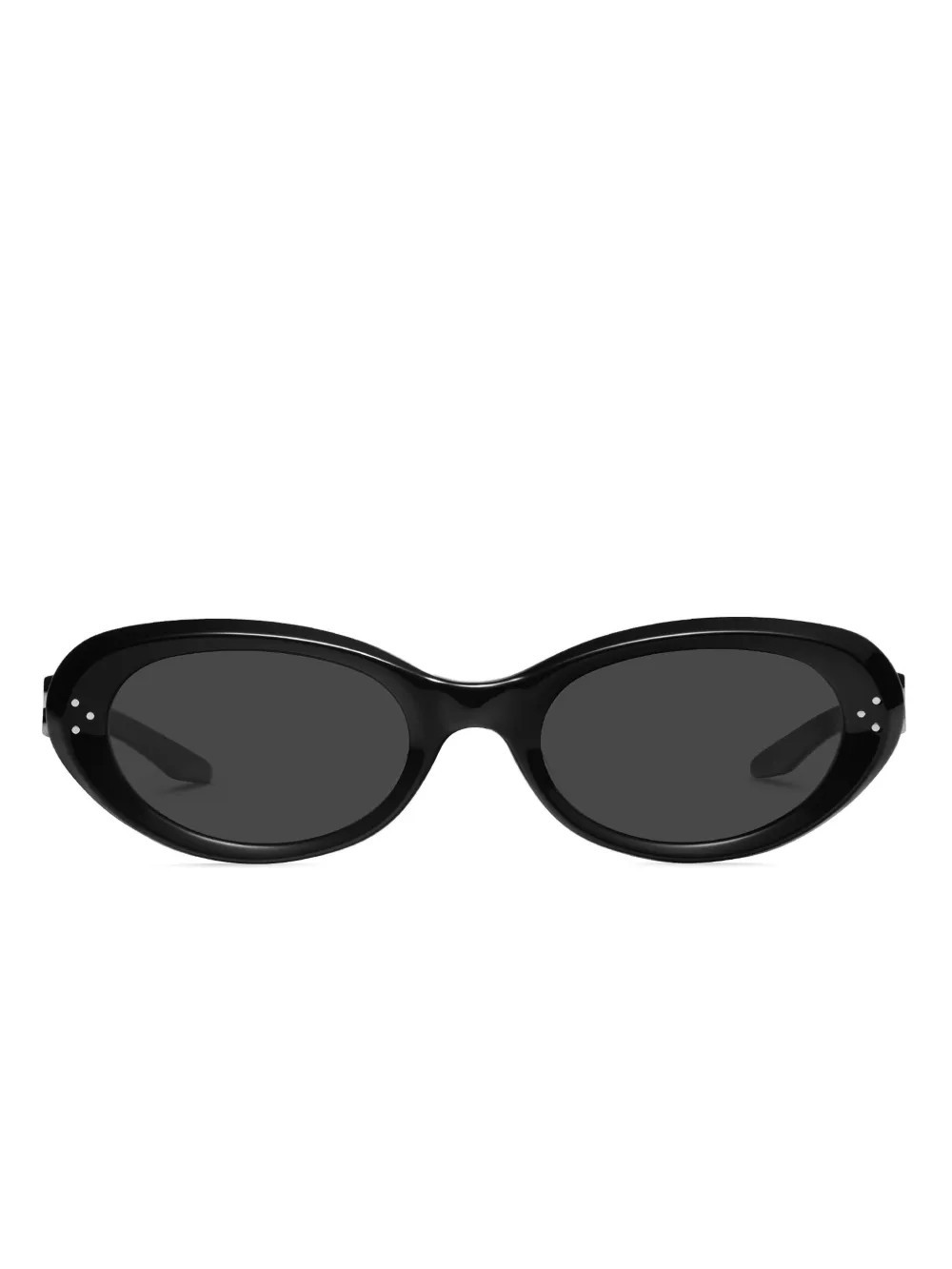 Gentle Monster Cocoa oval-frame sunglasses - Black | Farfetch Global