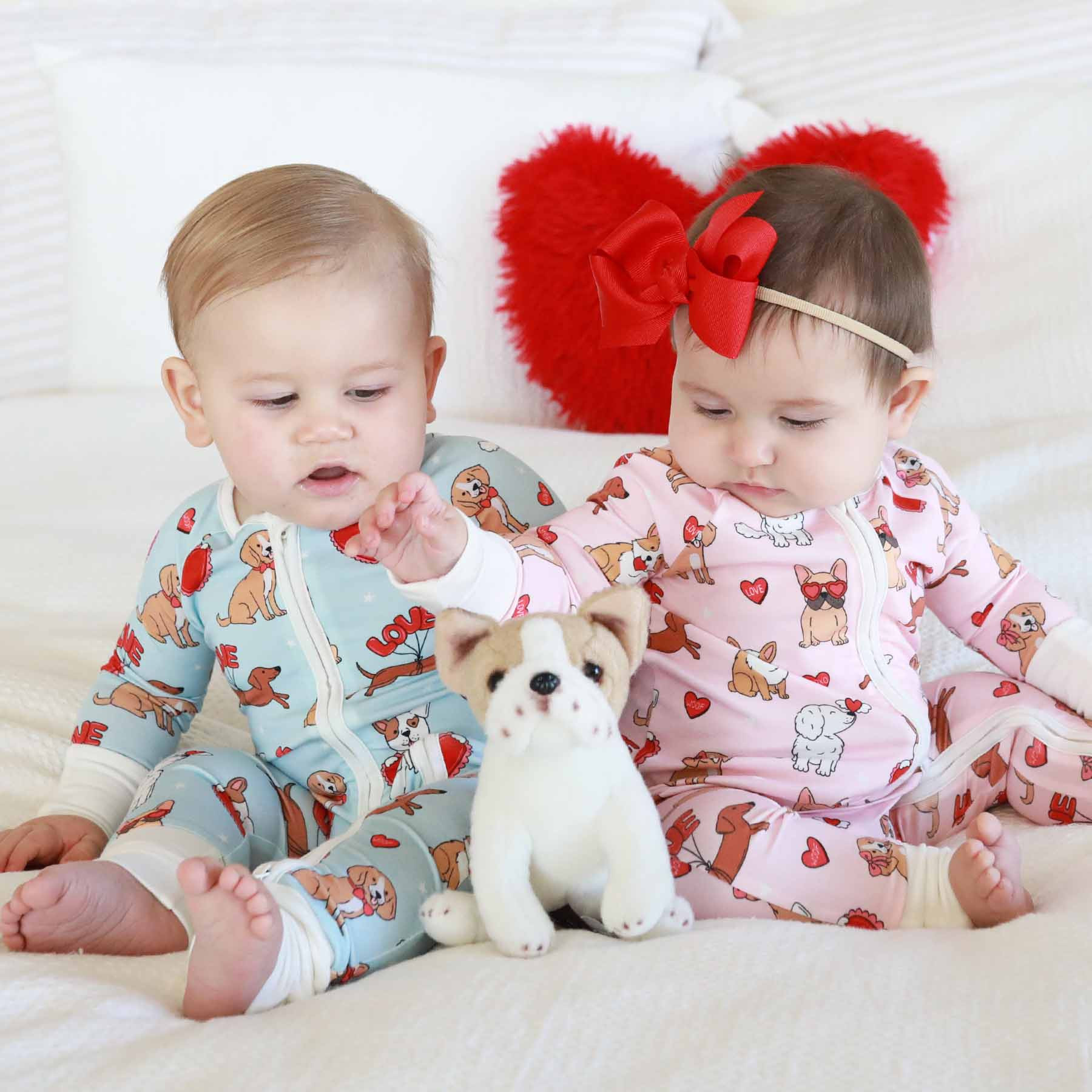 Pups & Kisses Convertible Zip Romper | Caden Lane