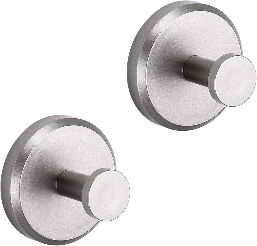 HOME SO Suction Cup Hooks for Shower, Bathroom, Kitchen, Glass Door, Mirror, Tile – Loofah, Tow... | Amazon (US)