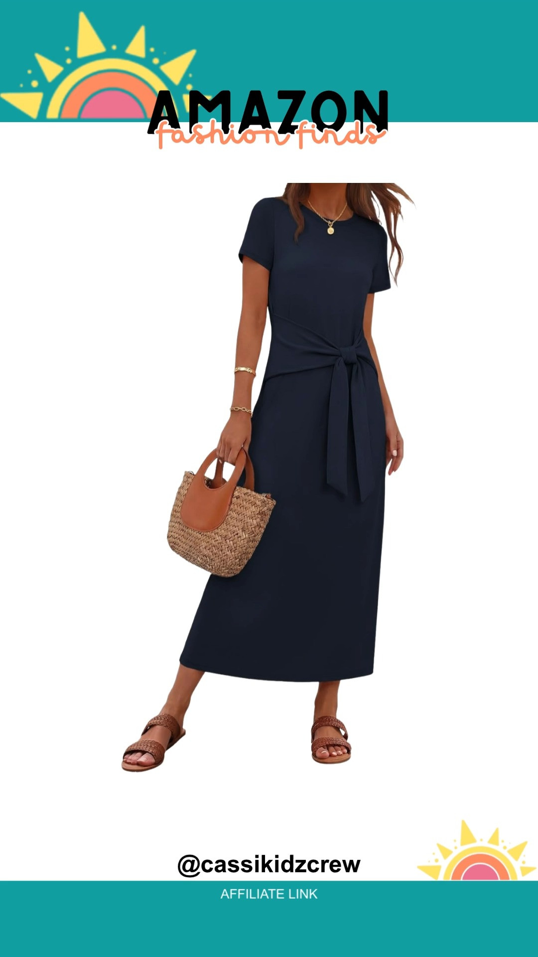 Casual spring vibes meet effortless elegance in this short sleeve tie waist long dress. Perfect for work, beach, or vacation, it blends comfort with chic style for every occasion. 🌸👗☀️  

#SpringDress #CasualStyle #TieWaistDress #VacationOutfit #BeachWear #WorkwearFashion #Womenswear #LongDress #OOTDInspo #FashionFinds 

 #LTKootd #LTKSaleAlert #LTKTravel
