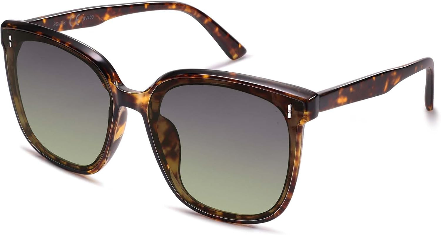 SOJOS Sunglasses for Women Men Vintage Style Shades UV400 Mirrored Lens | Amazon (US)