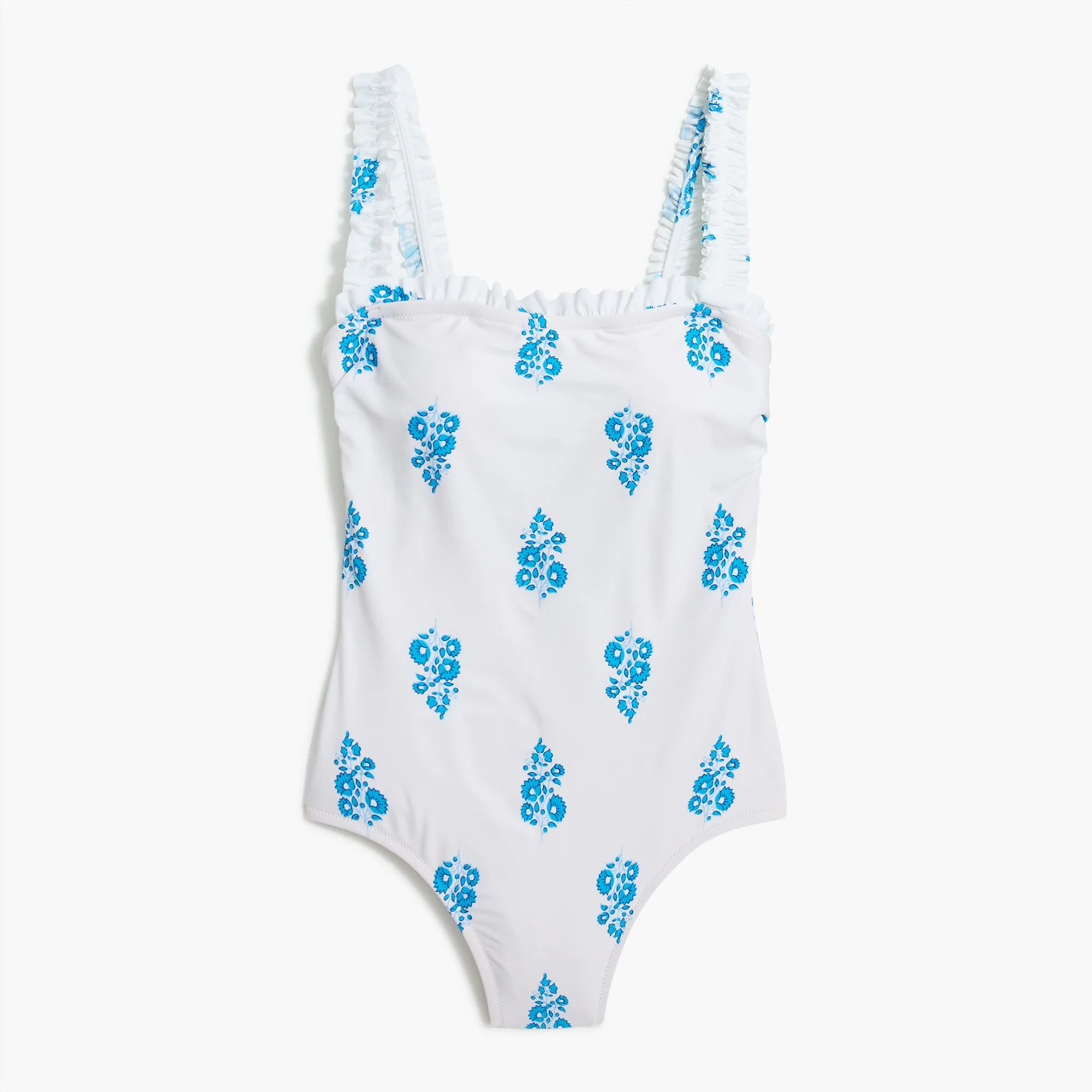 Ruffle one-piece swimsuit | J.Crew Factory