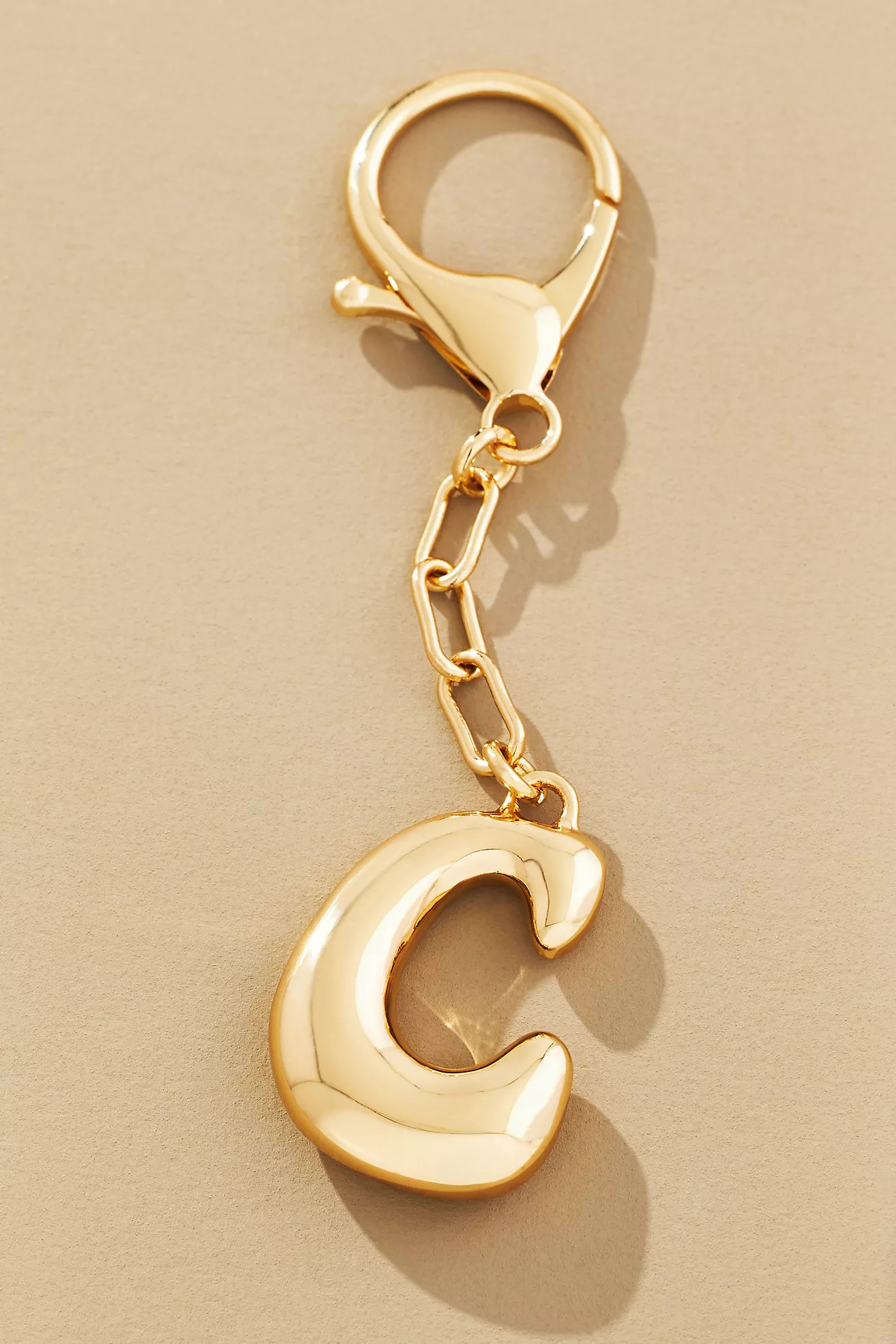 Bubble Letter Monogram Bag Charm | Anthropologie (US)