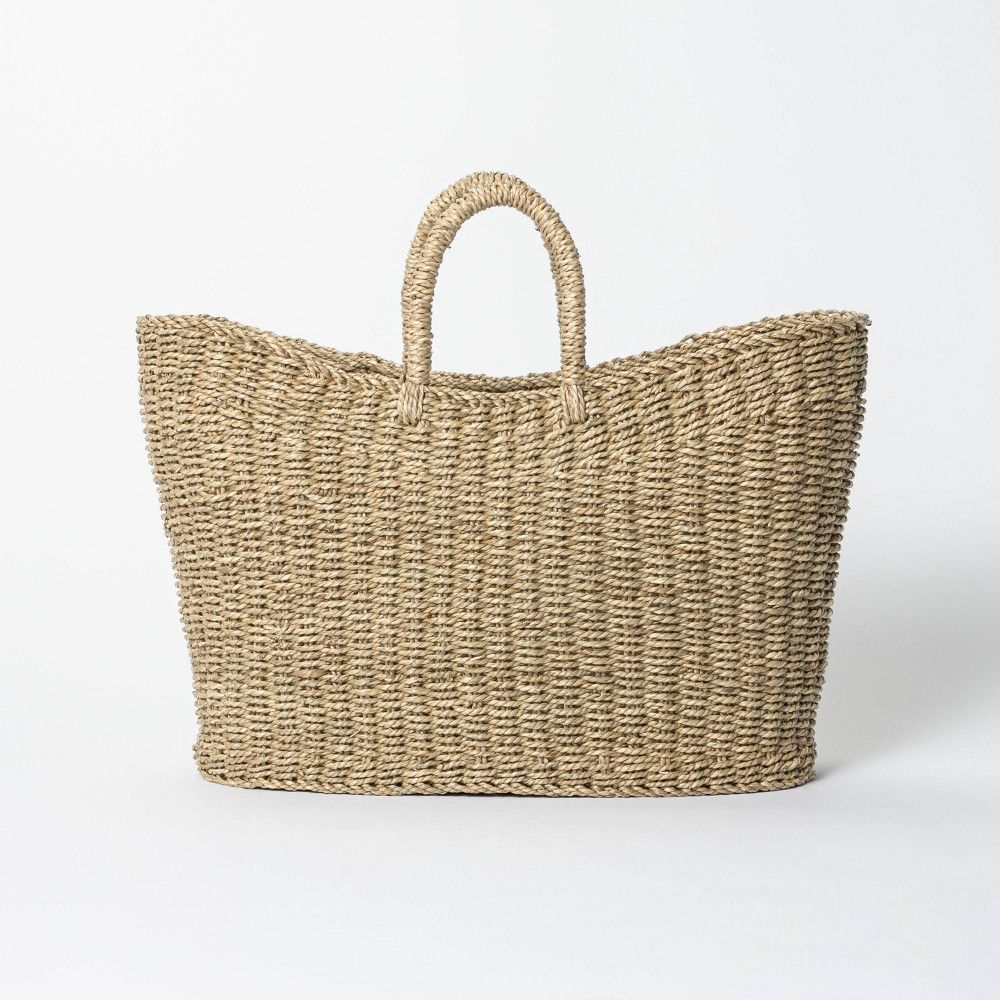 9" x 16" Tapered Oval Seagrass Basket Natural - Threshold™ designed with Studio McGee | Target