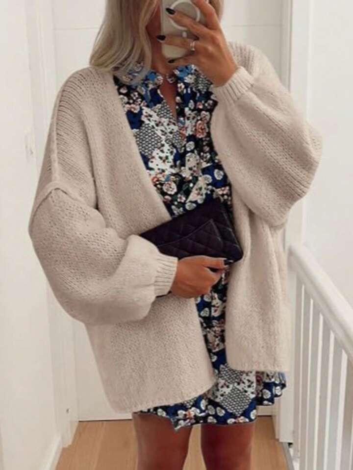 Women's Casual Knit Cardigan, Simple And Versatile Sweater Jacket, Festival Outfits,Clothes,Going... | SHEIN