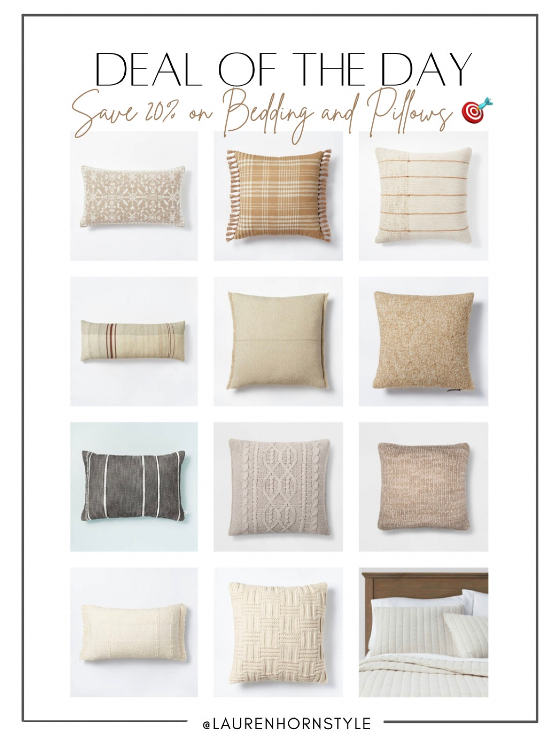 Save 20% @ Target 🎯 on bedding and decorative pillows. 

#LTKhome #LTKSeasonal #LTKsalealert