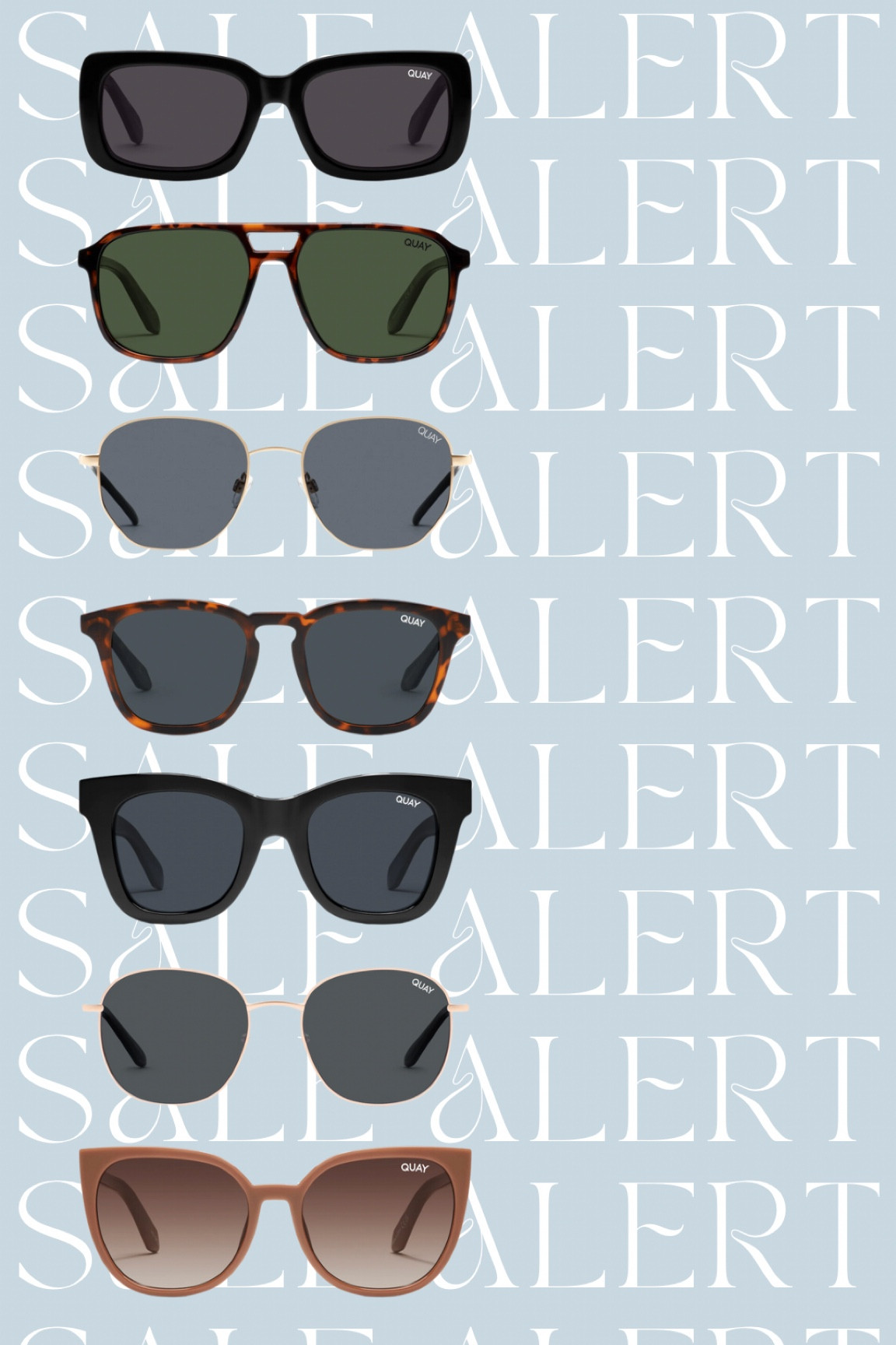 BOGO 50% OFF Quay Glasses now through Tuesday #quay #quayglasses #sunglasses #ldwsale #labordayweekend 

#LTKSale #LTKsalealert #LTKunder100