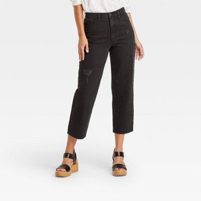 Women's Vintage Straight Cropped Jeans - Universal Thread™ | Target