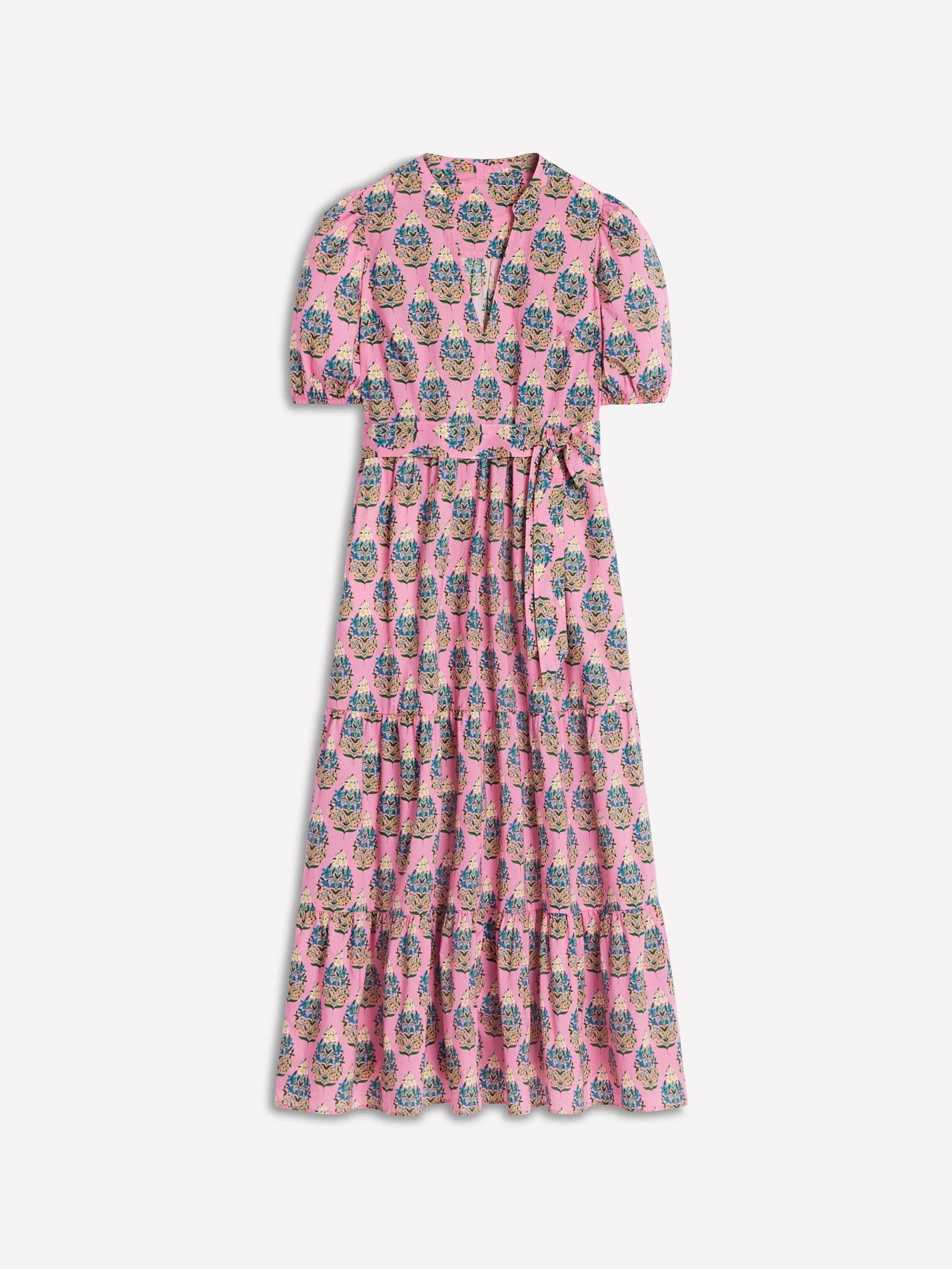 Boden Boden Pink Christabel Cotton Midi Dress | Next US