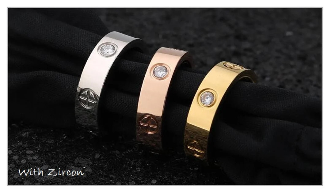 Stainless Steel Ring Lux Statement Fashion Ring - Etsy | Etsy (US)