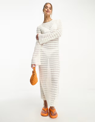 & Other Stories crochet maxi dress in white | ASOS (Global)