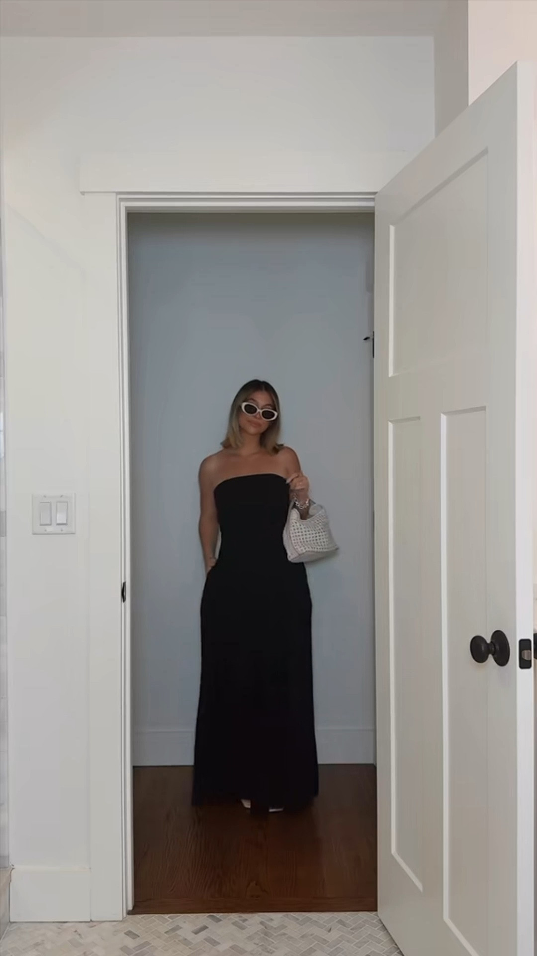 This strapless black dress is such a classic look 🫶🏼 obsessed with it!! 

#LTKStyleTip