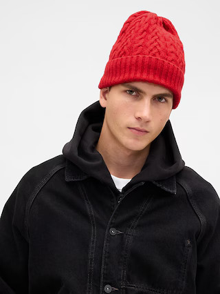 CashSoft Cable-Knit Beanie | Gap (US)