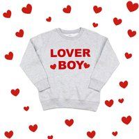 Lover Boy Valentines Day Toddler Sweatshirt/Lover Kid Sweatshirt/Unisex Clothing/Hug & Kiss Baby Val | Etsy (US)