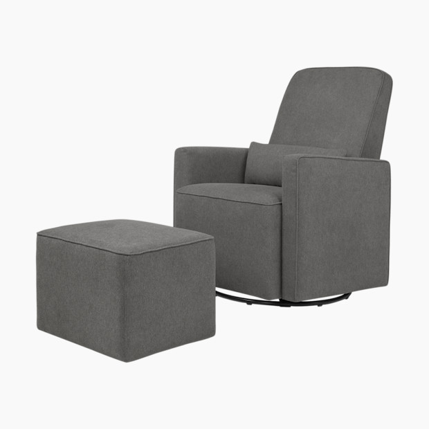 DaVinci Olive Glider and Ottoman in Dark Grey Size 31.5"" x 27.7525"" x 39.25 | Babylist