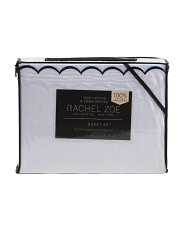 200tc Cotton Percale European Scalloped Sheet Set | Home Essentials | Marshalls | Marshalls