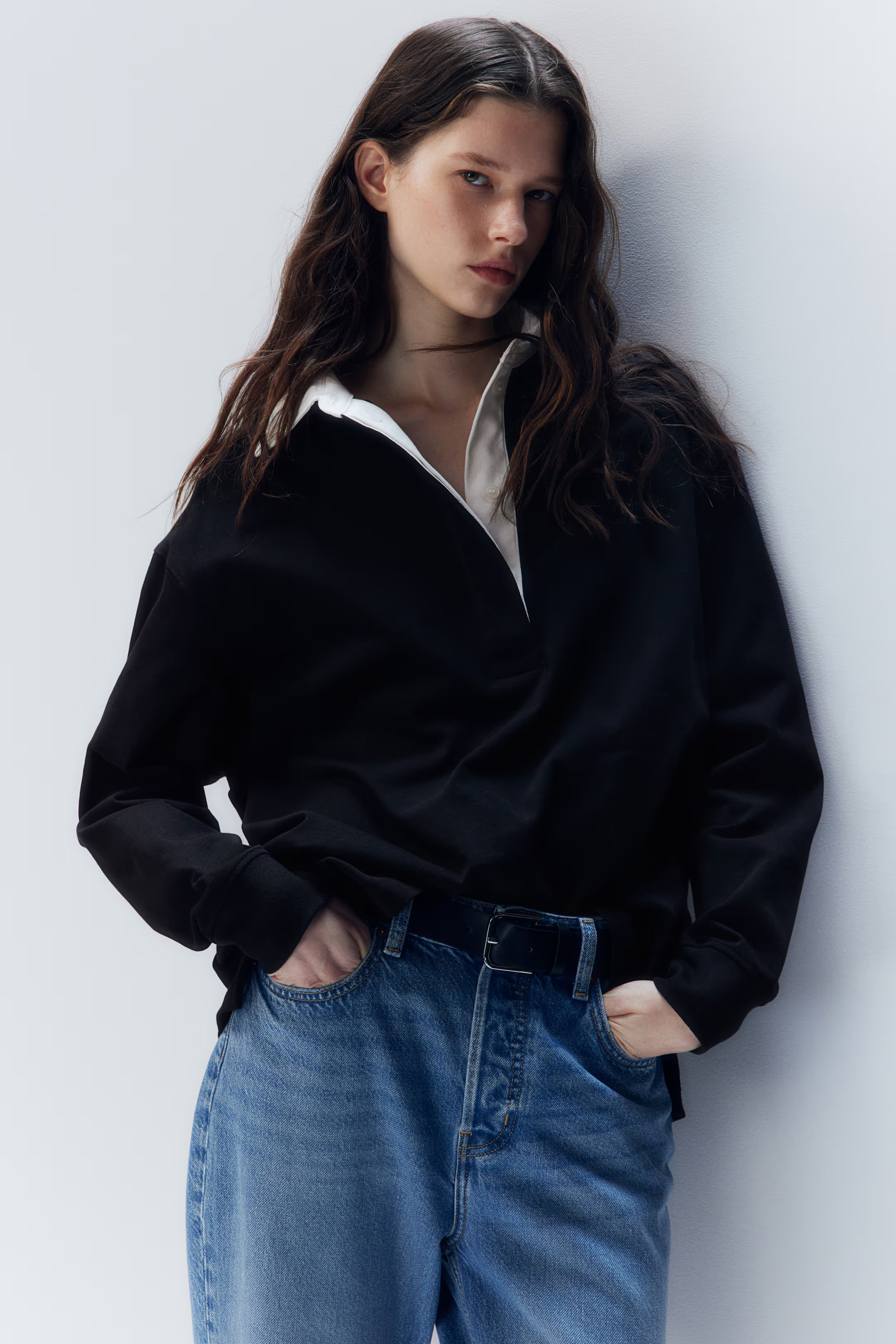 Embroidered-Detail Polo Shirt | H&M (US + CA)