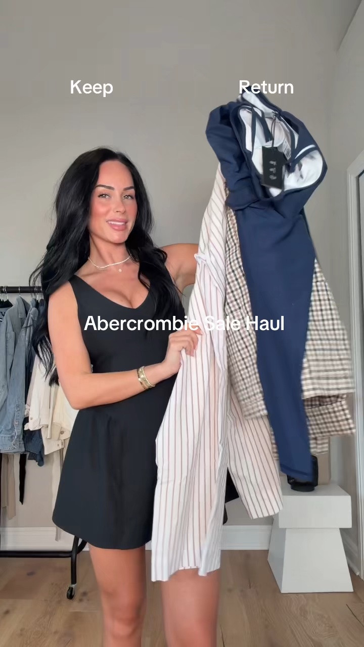 Abercrombie try on ✨ keep or return?! I will have these on my LTK. 

My sizing 5’7, 145lbs, 32dd