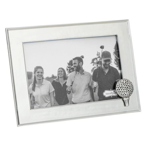 Metal Golf Ball And Tee Frame | Mud Pie