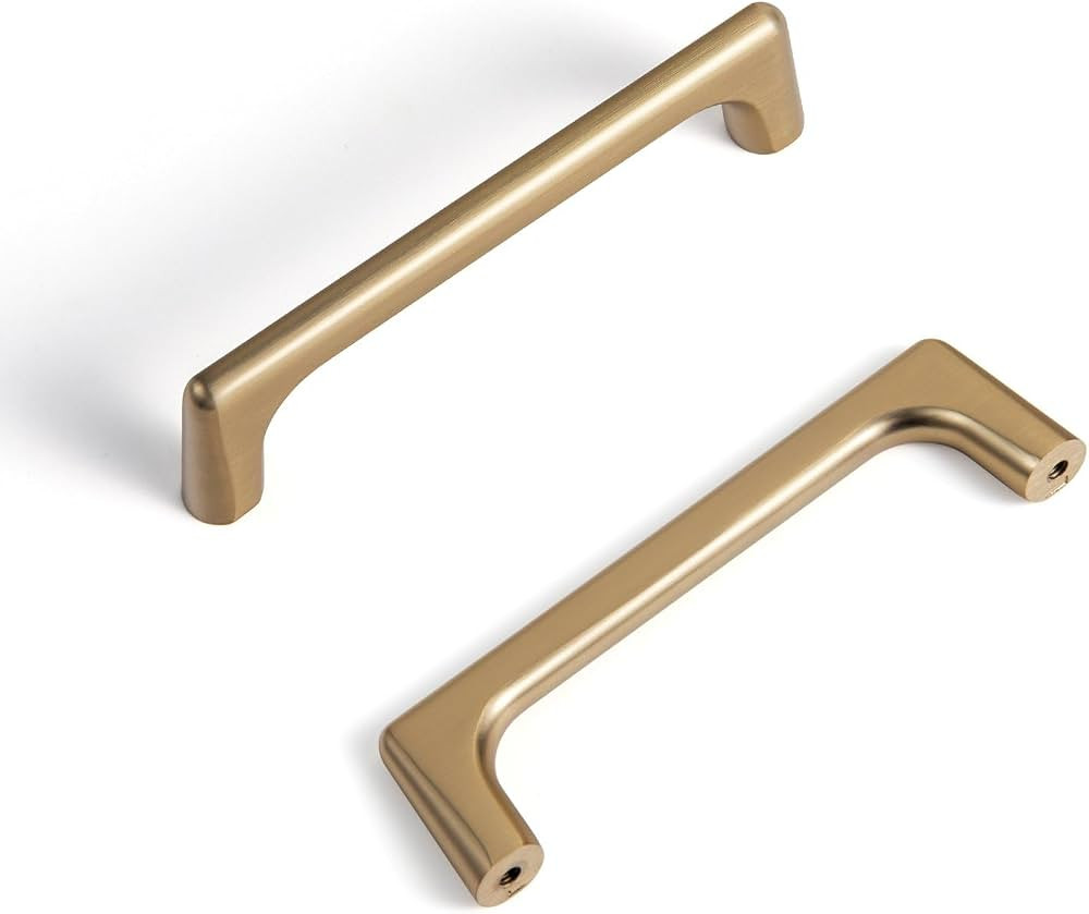 Goo-Ki Champagne Bronze Cabinet Pulls with 3.8'' Hole Centers, Modern Style Zinc Alloy Cabinet Ha... | Amazon (US)