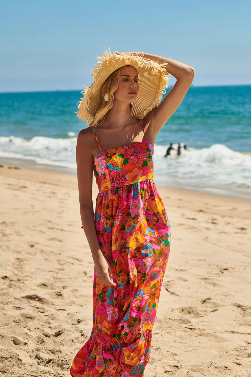 Idalia Tie Back Maxi Dress | Sugarlips