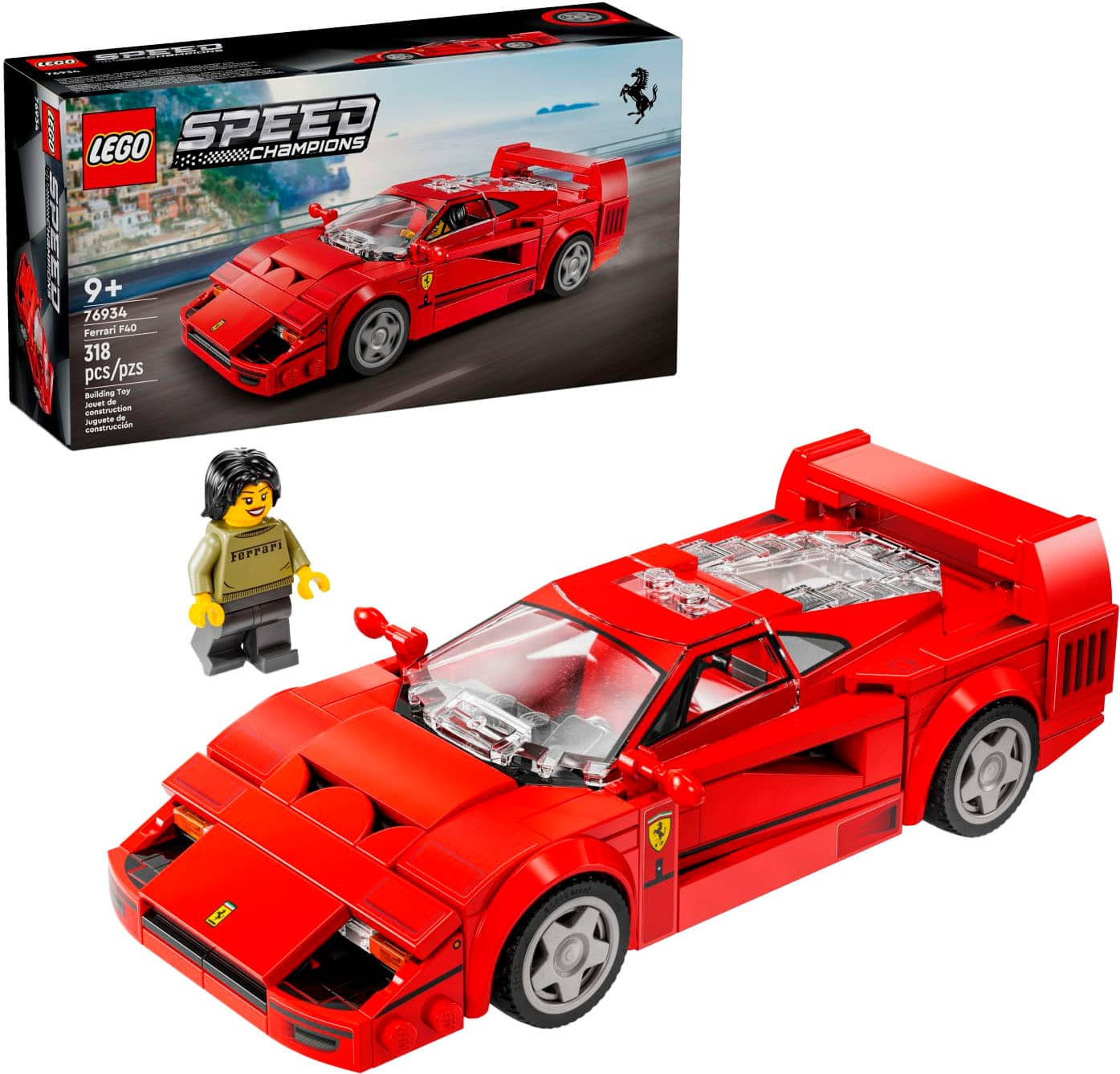LEGO - Speed Champions Ferrari F40 Supercar Building Set 76934 | Best Buy U.S.