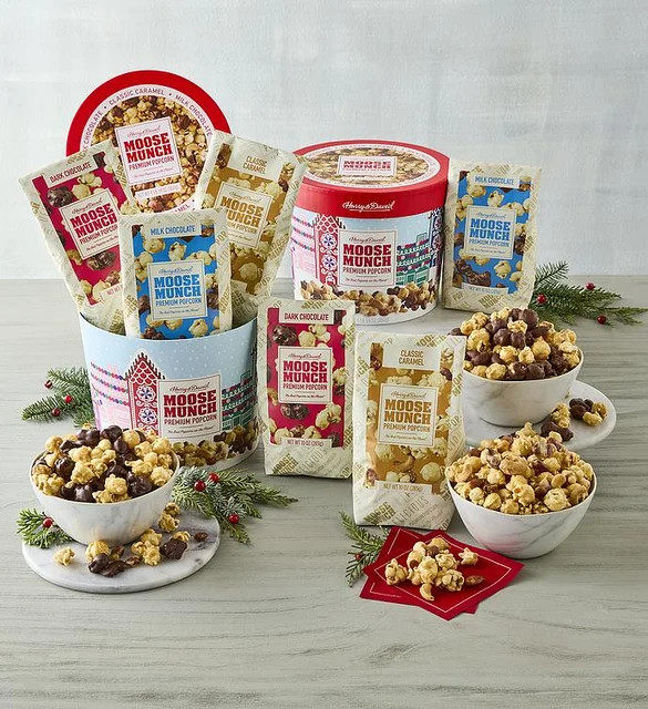 Moose Munch® Premium Popcorn Holiday Drum - 2 Pack | Harry & David
