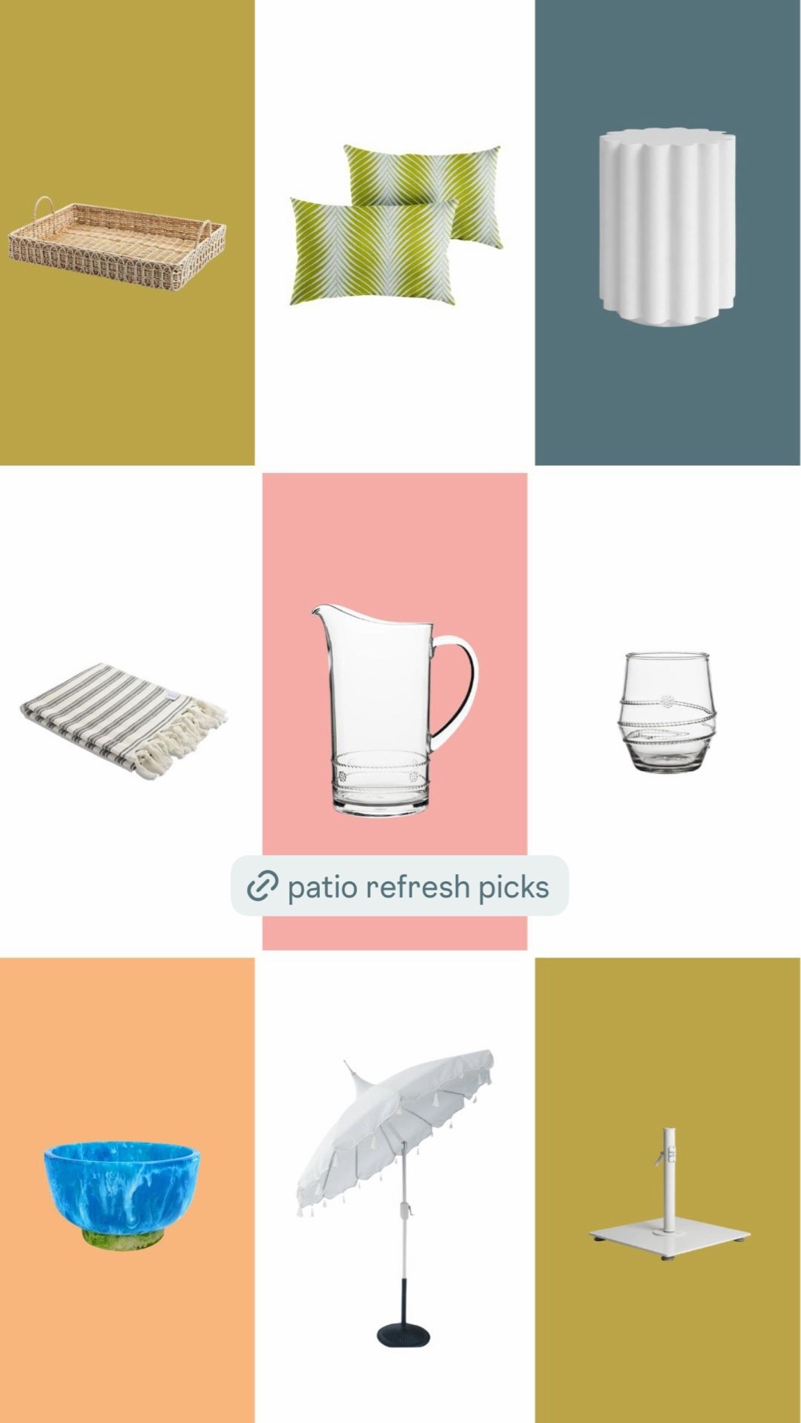 Ordered all of these pieces from @Wayfair for our patio refresh and I’m so excited about how everything is coming together. A mix of colorful entertaining pieces, woven accents, outdoor essentials, and a few fun details to make the space feel cozy, functional, and ready for summer hosting.

#LTKSeasonal #LTKHome