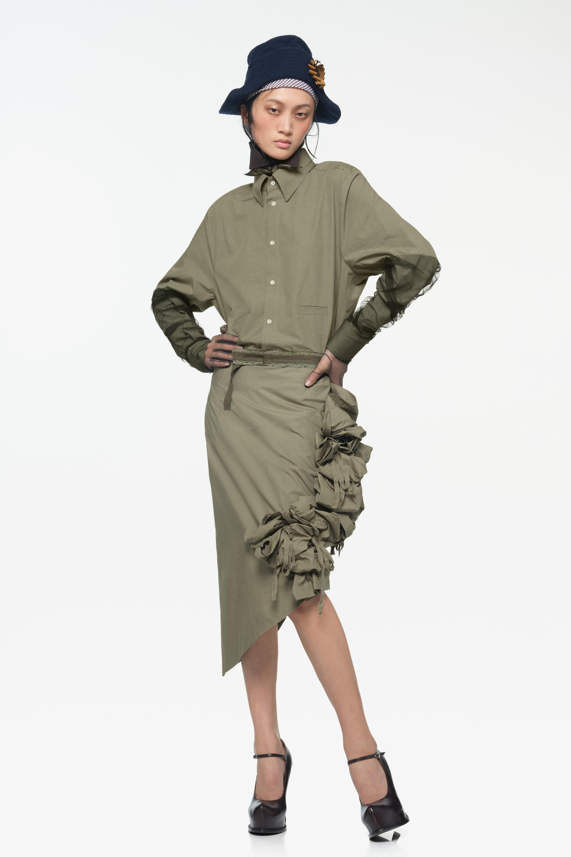 LIMITED EDITION ASYMMETRIC FLORAL APPLIQUÉ SKIRT | Zara US