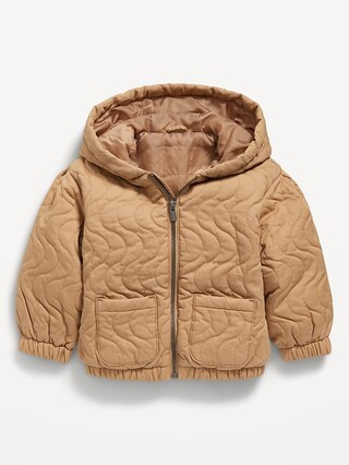Printed Quilted Pocket Twill Jacket for Toddler Girls | Old Navy | Old Navy (US)